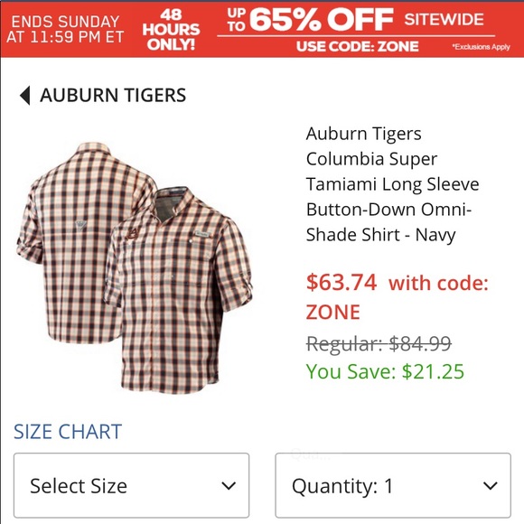 Columbia Omni shade button down short sleeve shirt - Picture 5 of 5